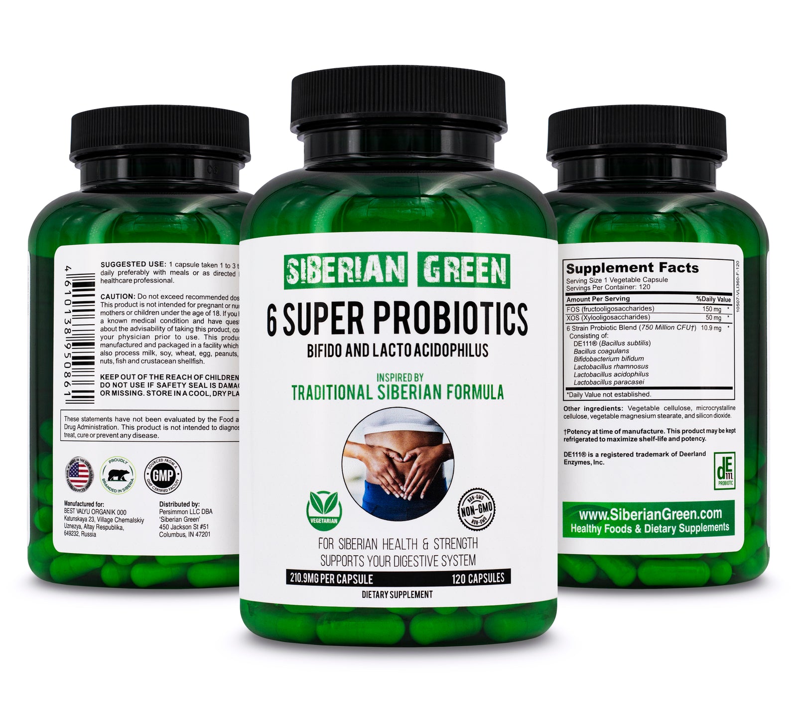 How did the indigenous inhabitants of Siberia make up for the lack of probiotics in their ration?