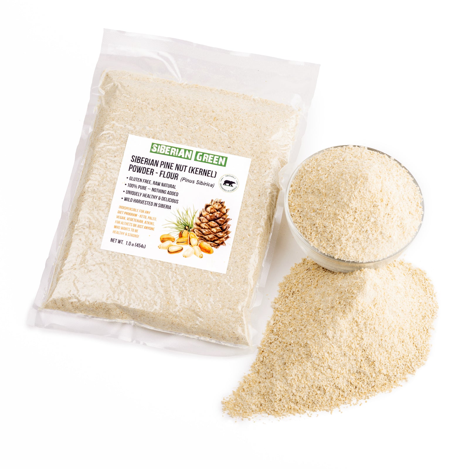 What is the difference between pine nut flour and whole pine nuts?