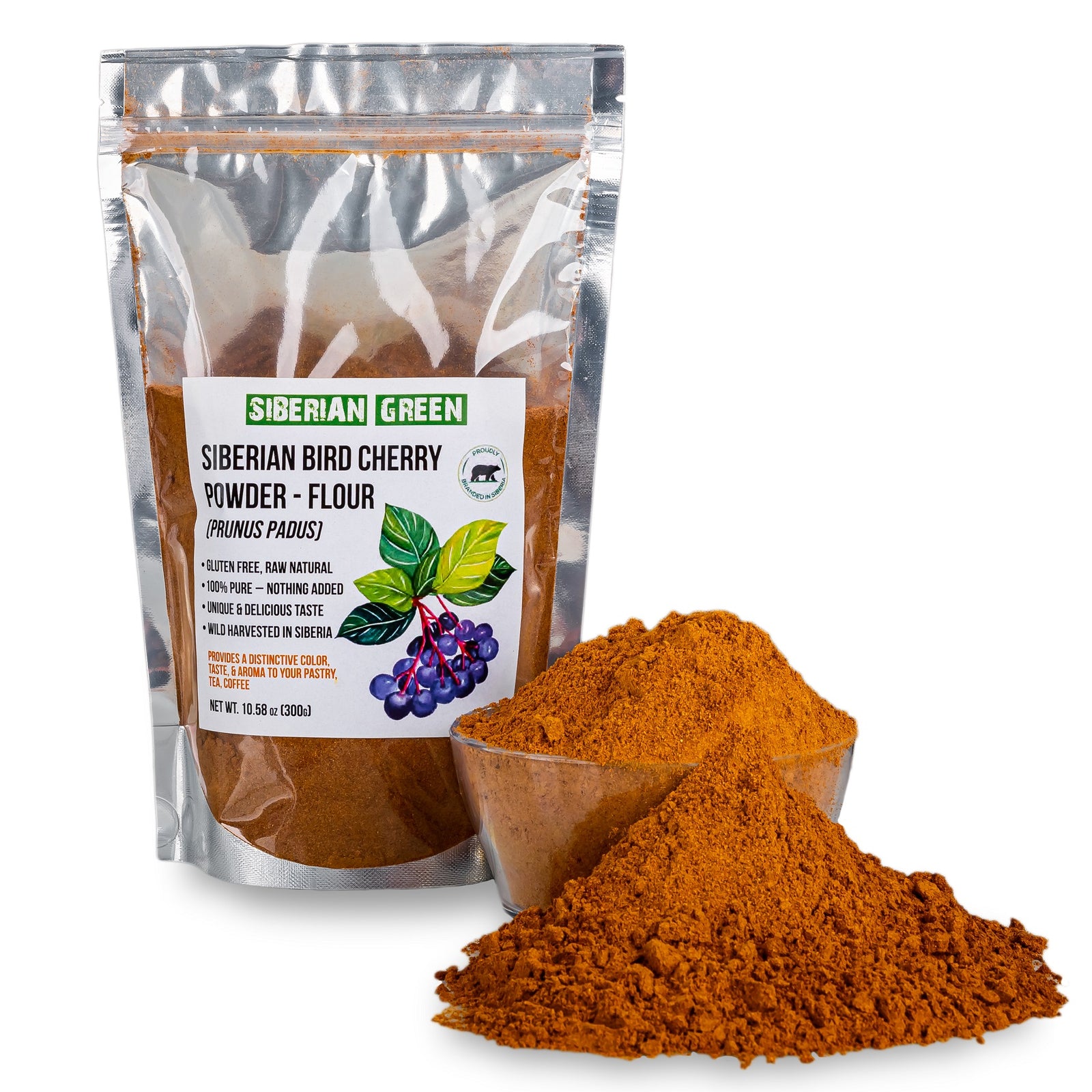 Why does bird cherry have a taste of rum and chocolate?