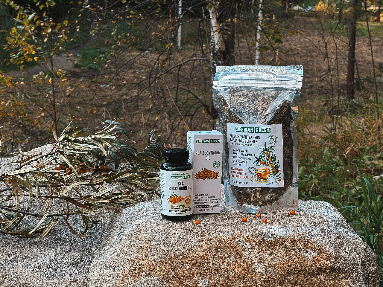 Sea buckthorn oil tea capsule