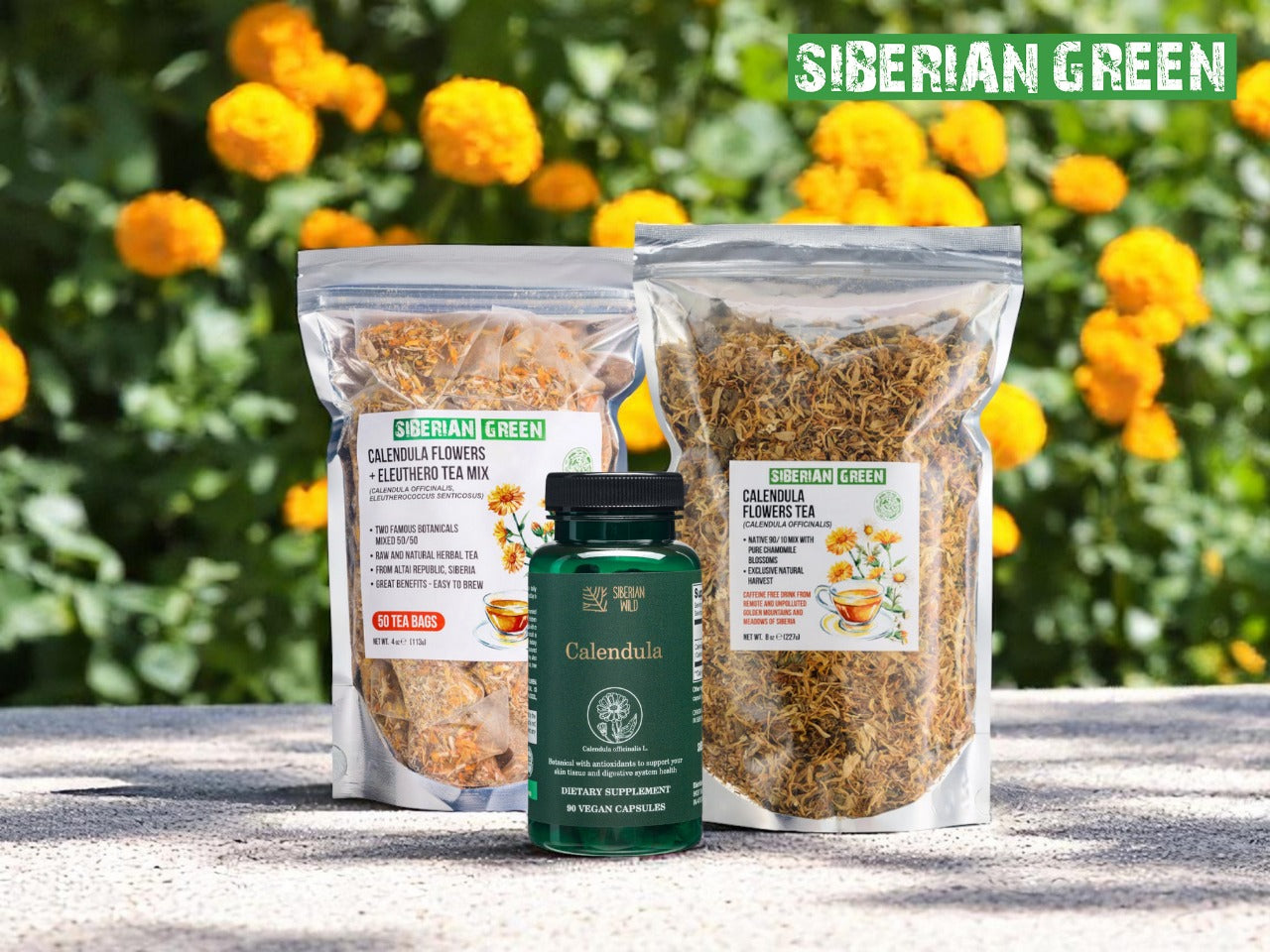 organic Siberian calendula