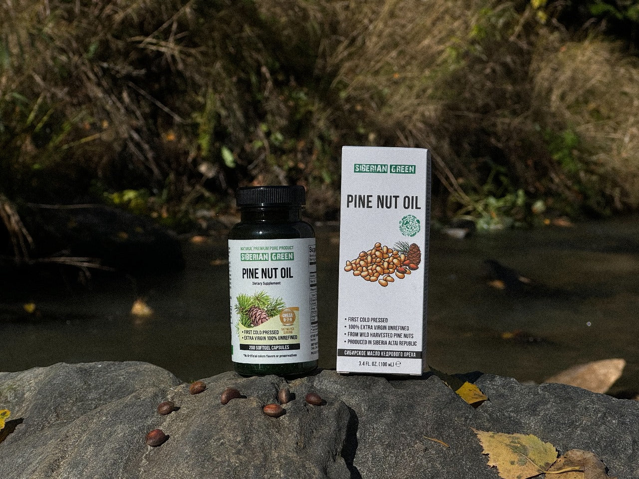 Pine nut (cedar) oil and capsule oil
