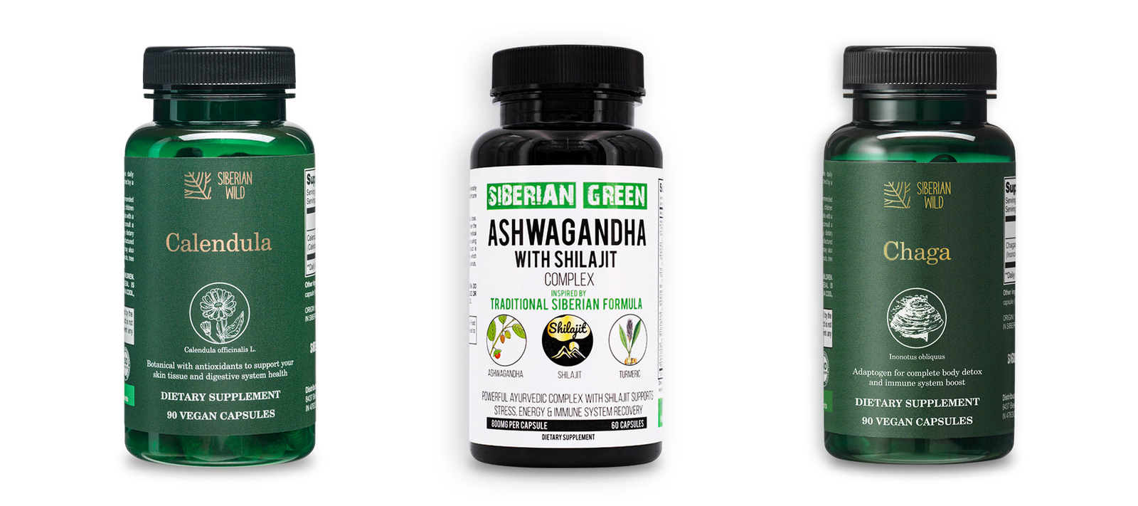 Siberian Green's Dietary Supplements Collection