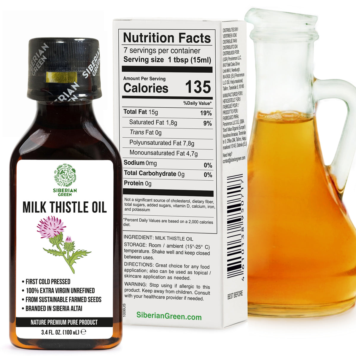 Milk Thistle Oil 100ml | Best Silymarin Supplement for Health