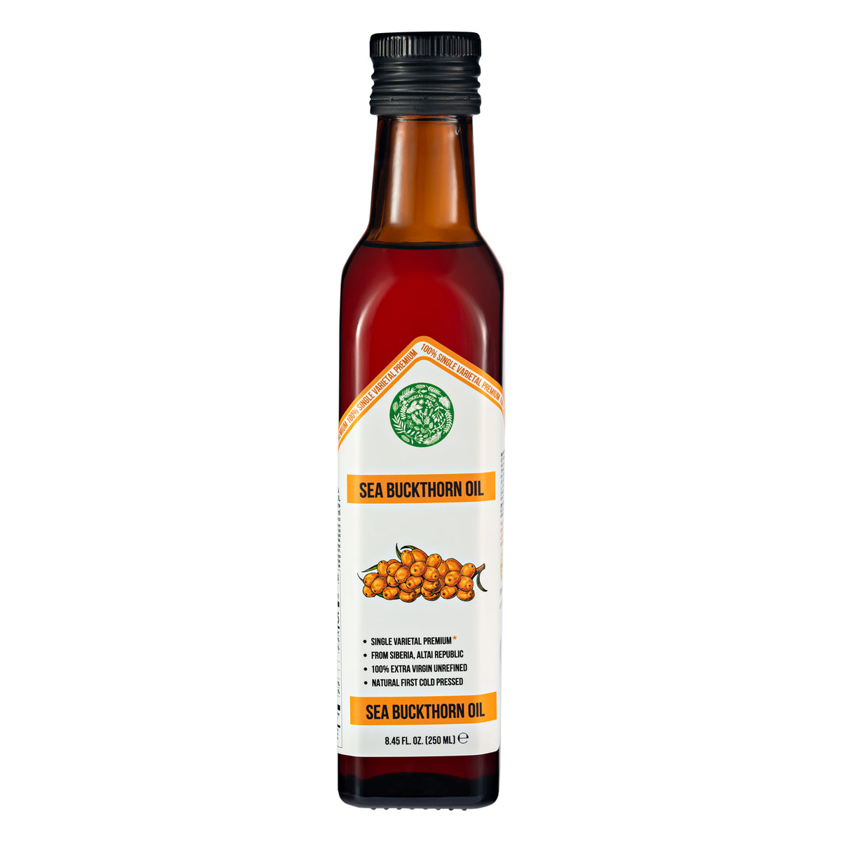 Siberian Green Sea Buckthorn Oil – 250 ml Extra Virgin 