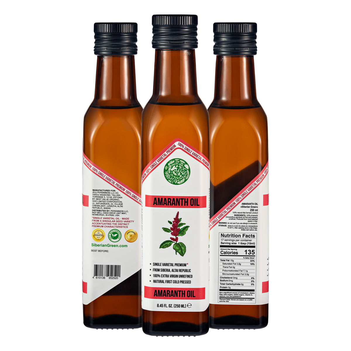 Siberian Green Amaranth Oil– 250ml 