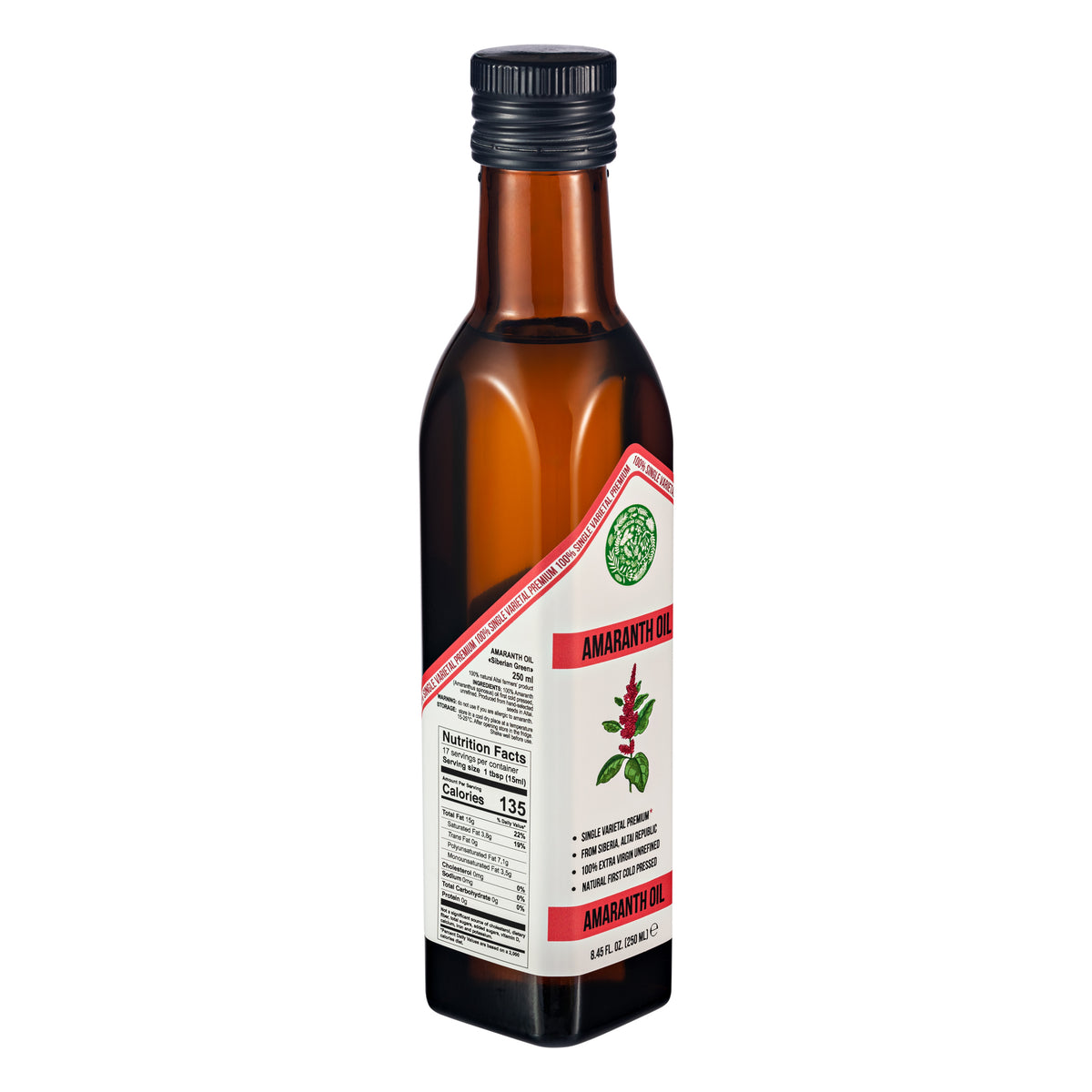 Amaranth Oil– 250ml Premium Cold-Pressed Glass Bottle