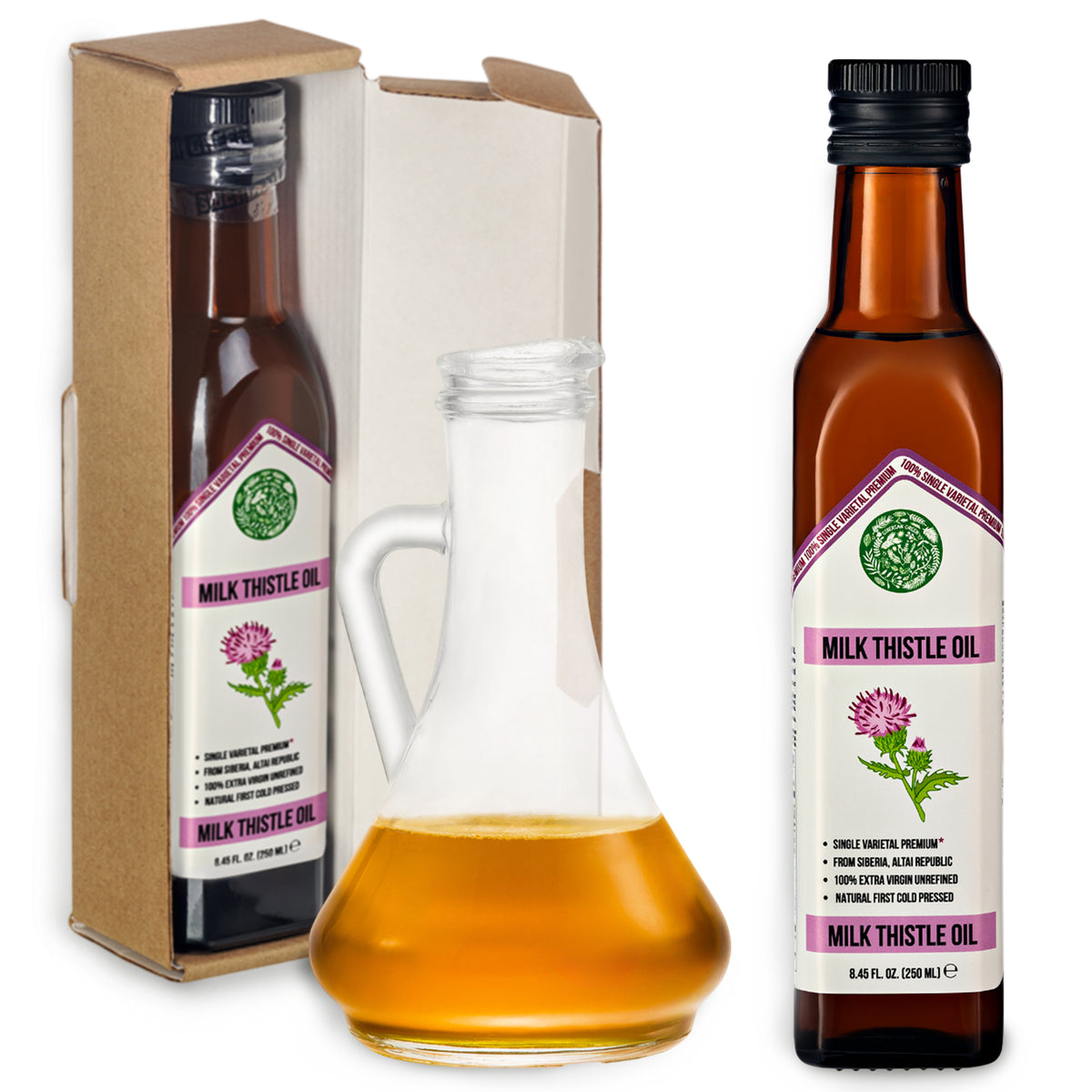 Siberian Green Milk Thistle Oil – 250 ml Extra Virgin