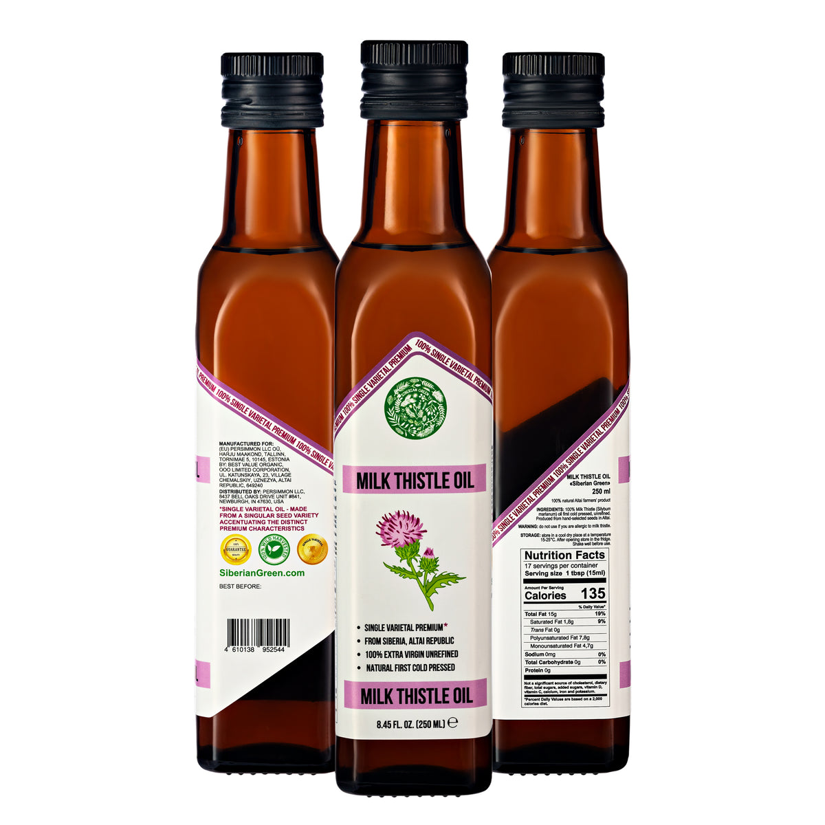 Pure Siberian Green Milk Thistle Oil 