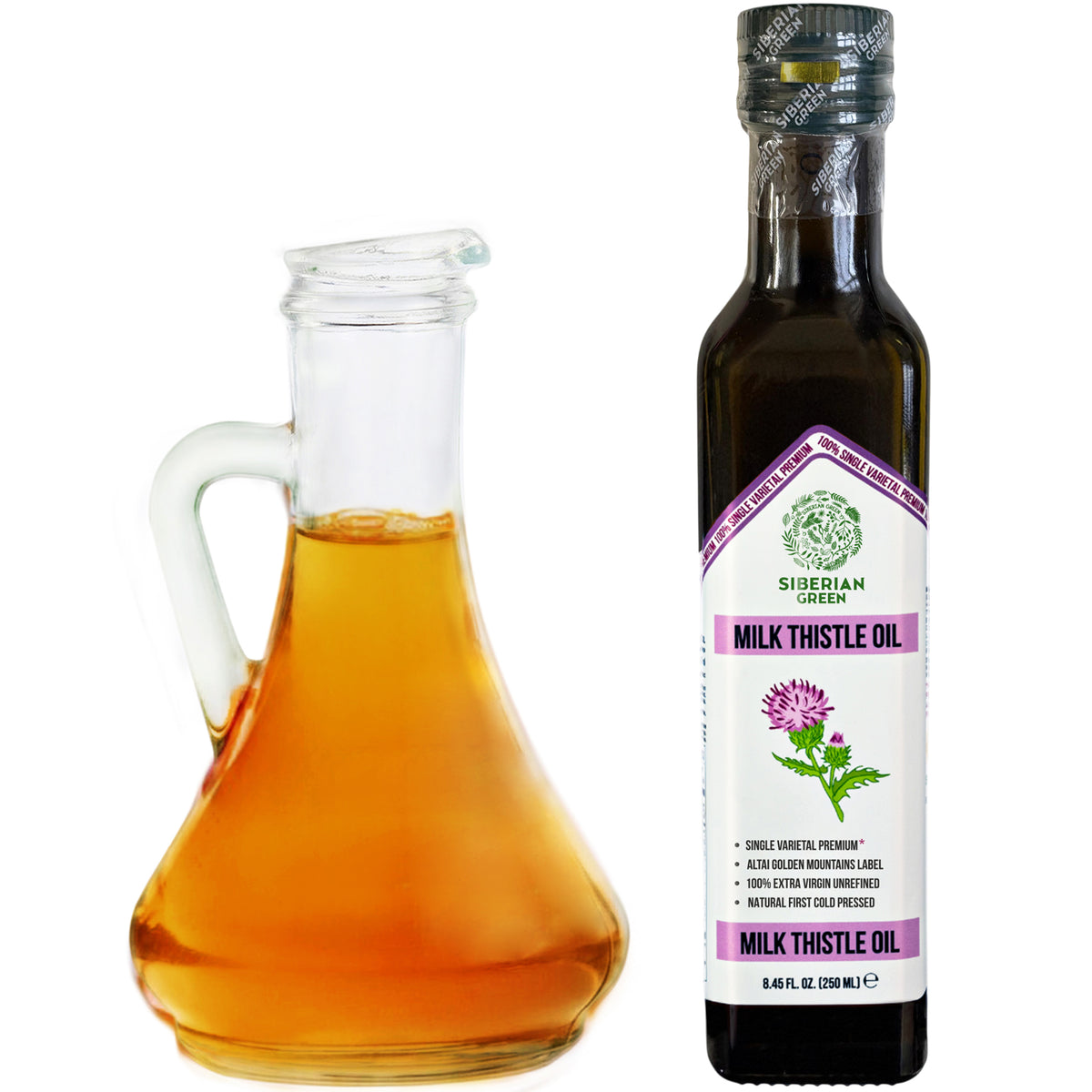 Siberian Green Milk Thistle Oil – 250 ml Extra Virgin