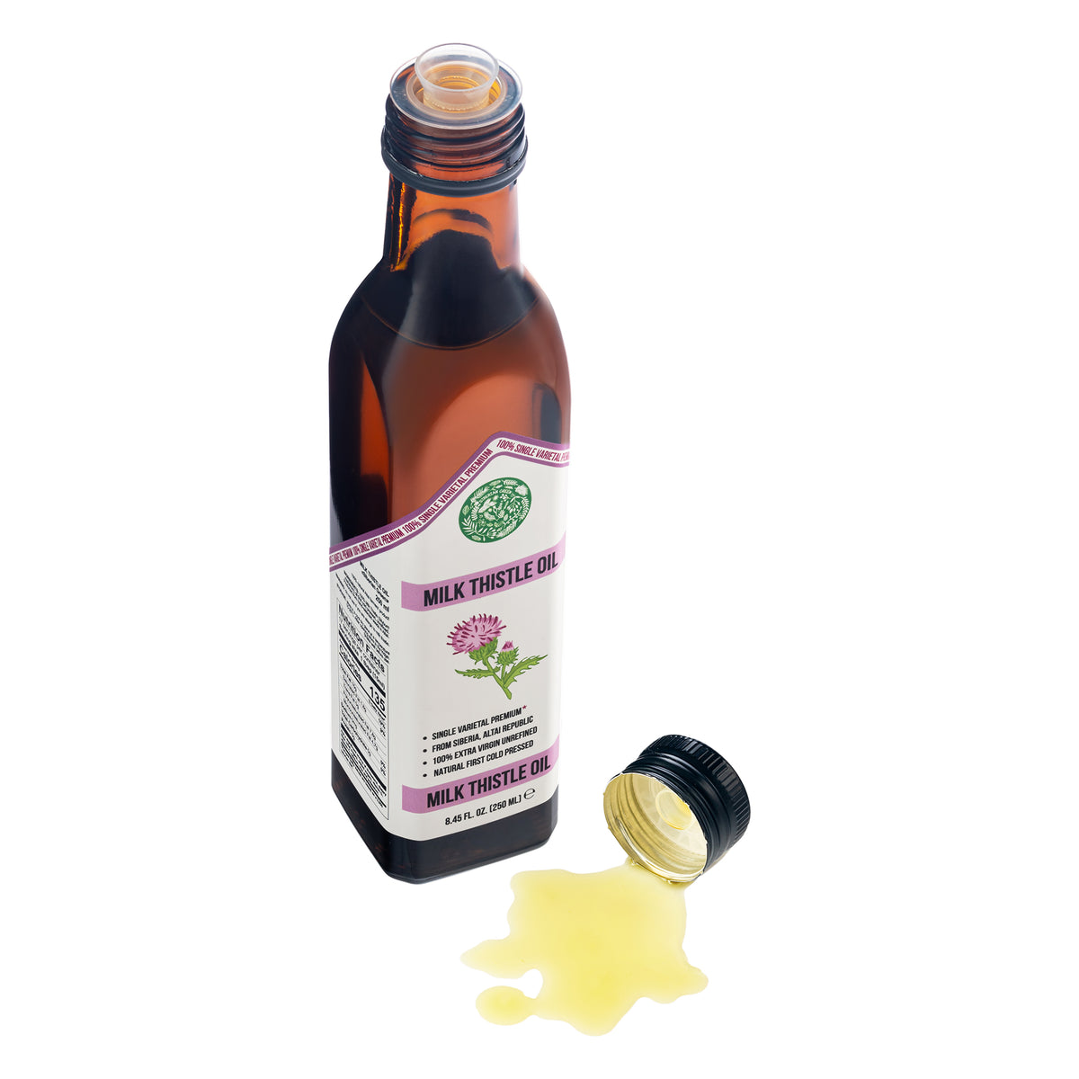 Siberian Green Organic Milk Thistle Oil – 100ml (3.4 fl oz)