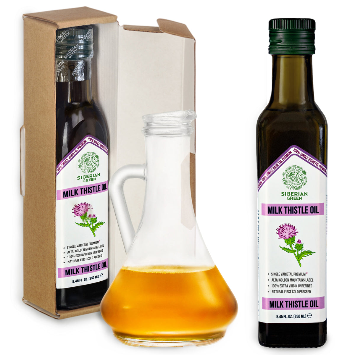Siberian Green Milk Thistle Oil – 250 ml Extra Virgin