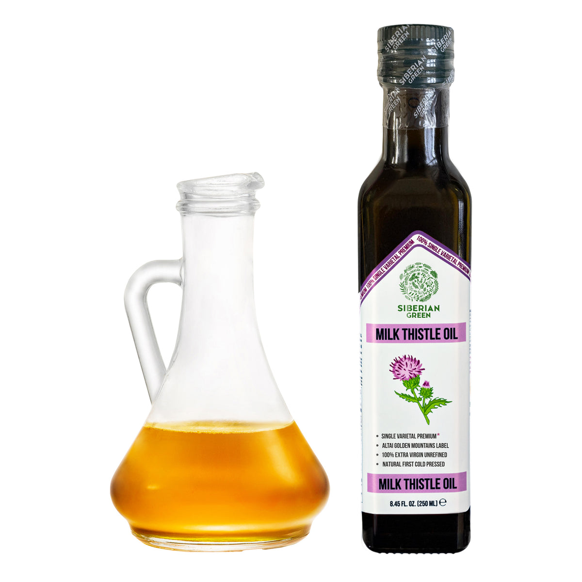 Siberian Green Milk Thistle Oil – 250 ml Extra Virgin