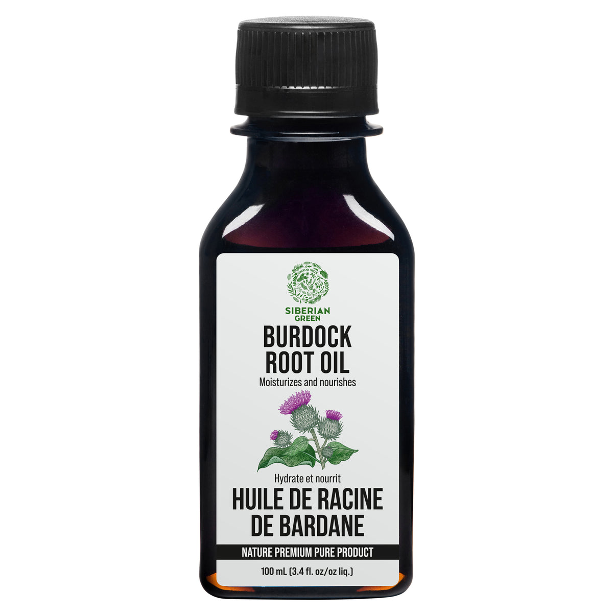 Siberian Burdock Root Oil 100ml - Pure & Natural Care for Hair, Skin & Body