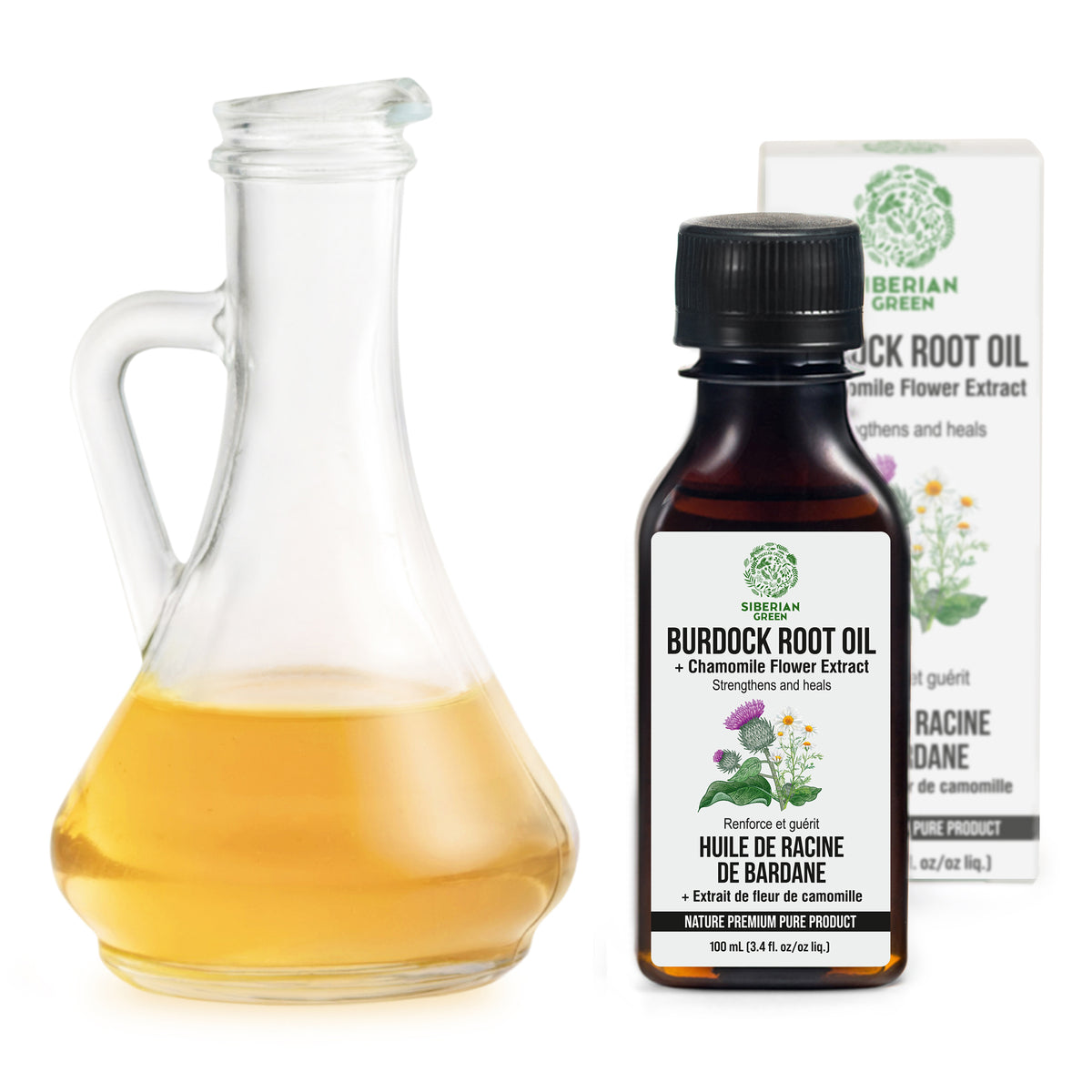 Burdock Oil with Chamomile Extract: Natural Care for Healthier Hair