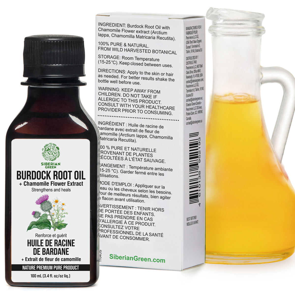 Burdock Oil with Chamomile Extract: Natural Care for Healthier Hair