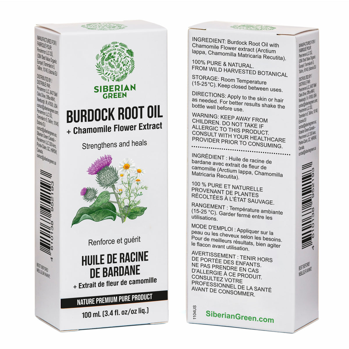 Burdock Oil with Chamomile Extract: Natural Care for Healthier Hair