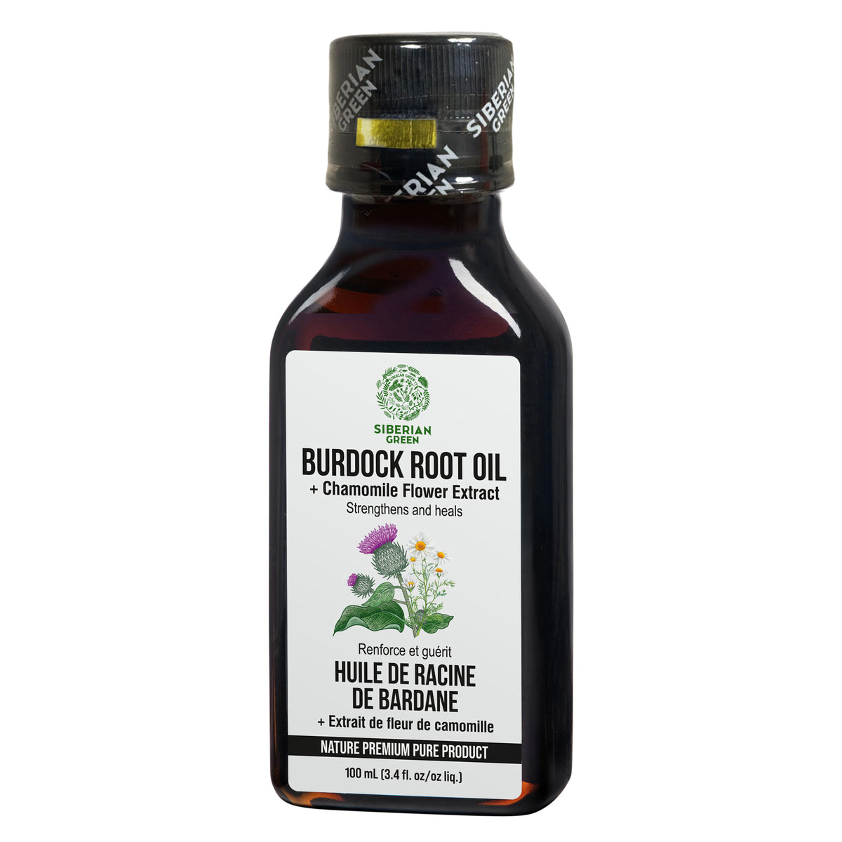 Burdock Oil with Chamomile Extract: Natural Care for Healthier Hair