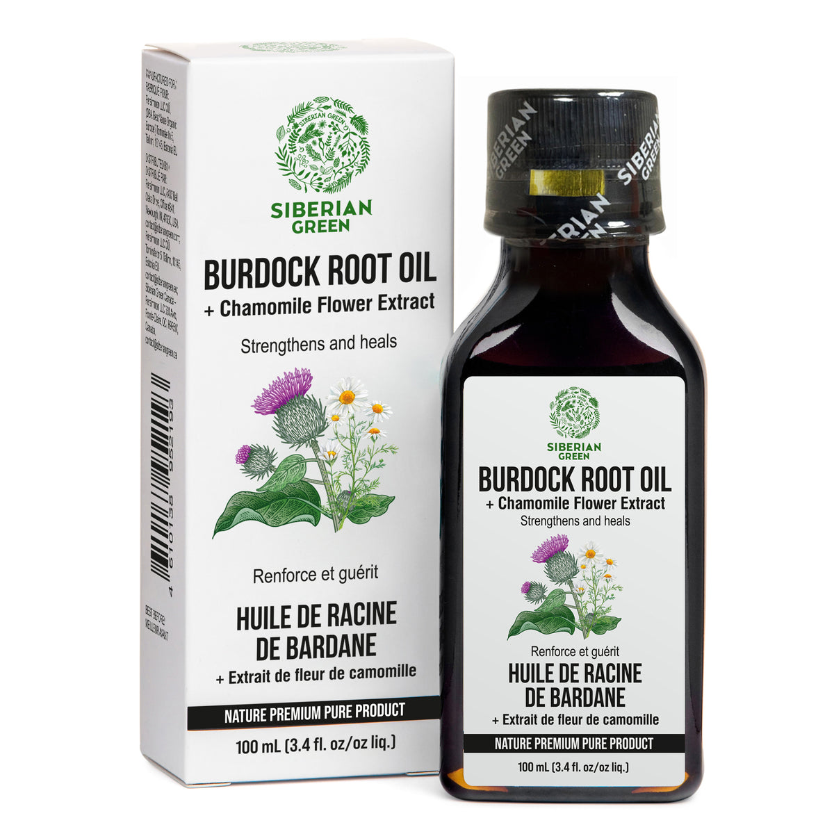 Burdock Oil with Chamomile Extract: Natural Care for Healthier Hair