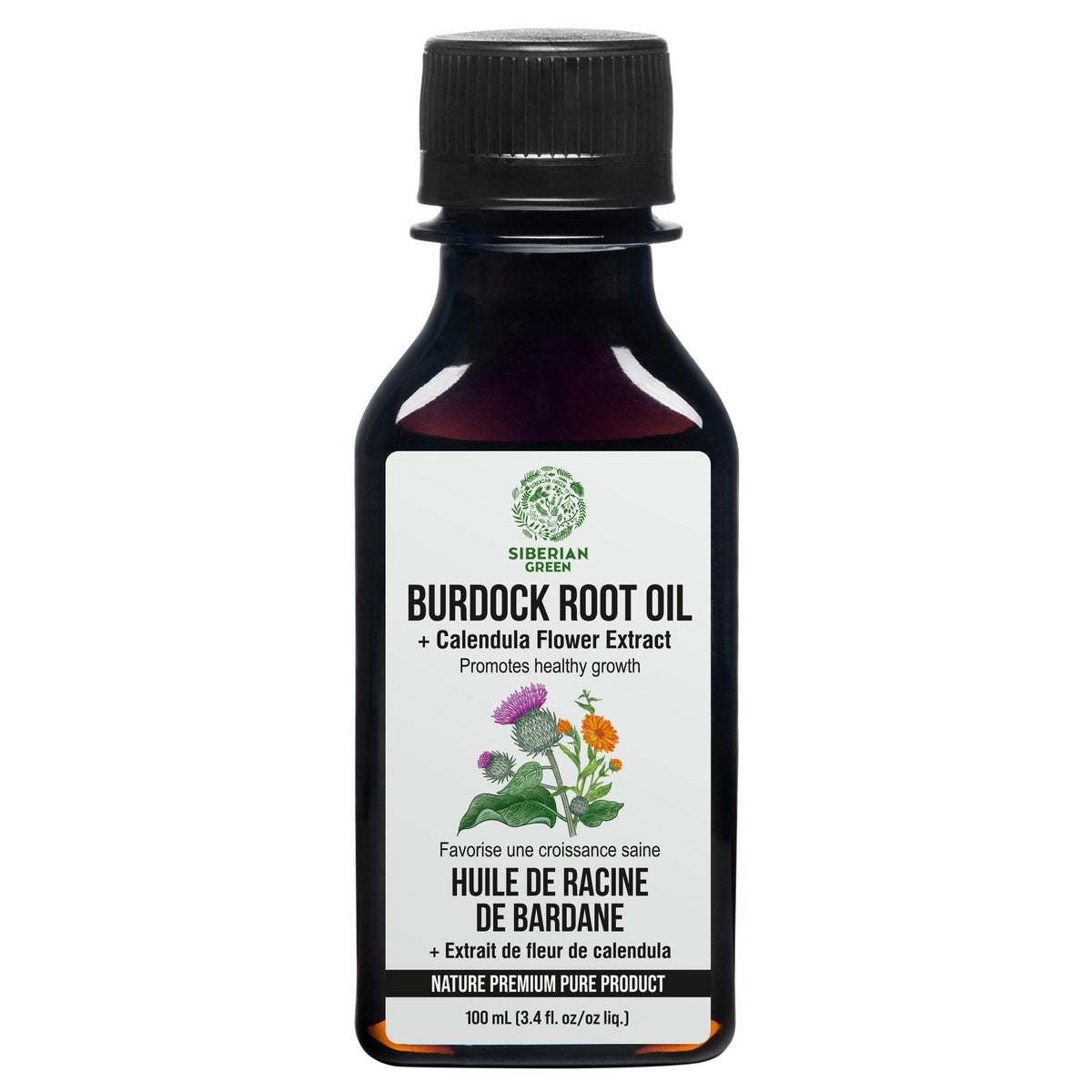 Burdock Oil With Calendula Flowers Extract For Healthier, Fuller Hair