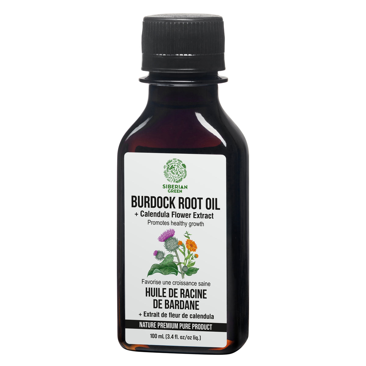 Burdock Oil With Calendula Flowers Extract For Healthier, Fuller Hair