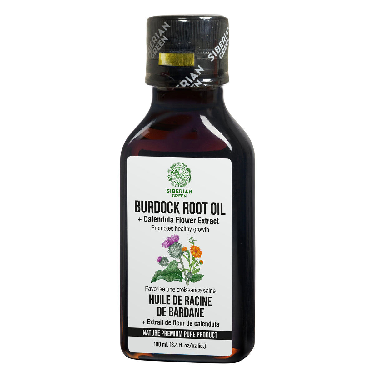 Burdock Oil With Calendula Flowers Extract For Healthier, Fuller Hair