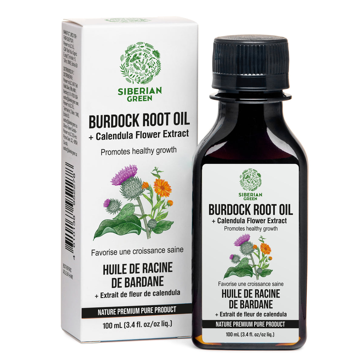 Burdock Oil With Calendula Flowers Extract For Healthier, Fuller Hair