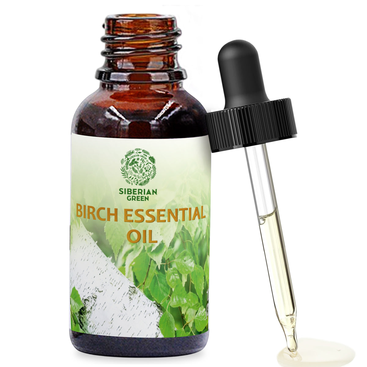 Siberian Green Birch Essential Oil 30 ml 1.0 fl oz Undiluted Aromatherapy Oil Therapeutic Grade