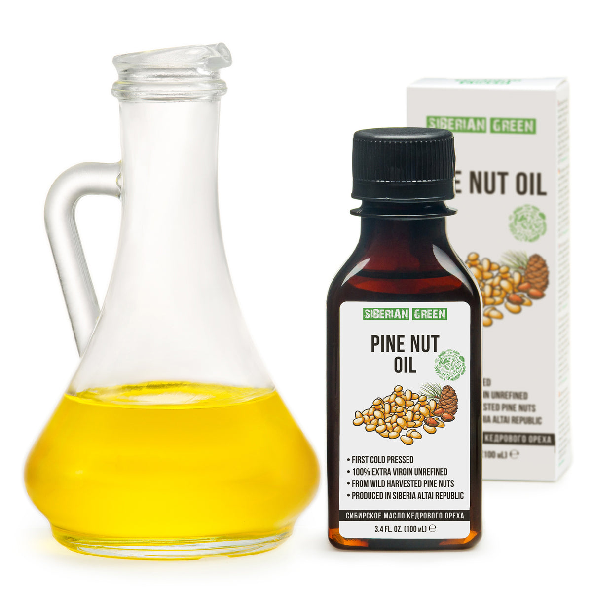Extra Virgin Siberian Pine Nut Oil – 100% Pure &amp; Cold Pressed