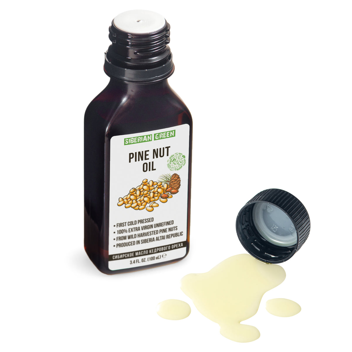 Extra Virgin Siberian Pine Nut Oil – 100% Pure &amp; Cold Pressed