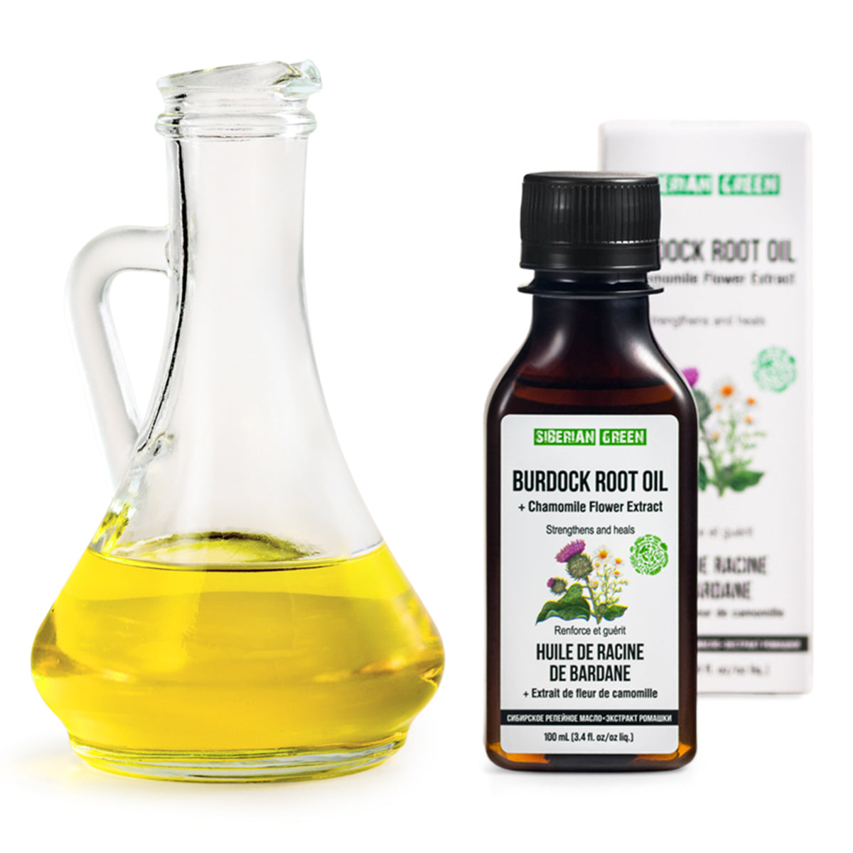 Burdock Oil with Chamomile Extract: Natural Care for Healthier Hair