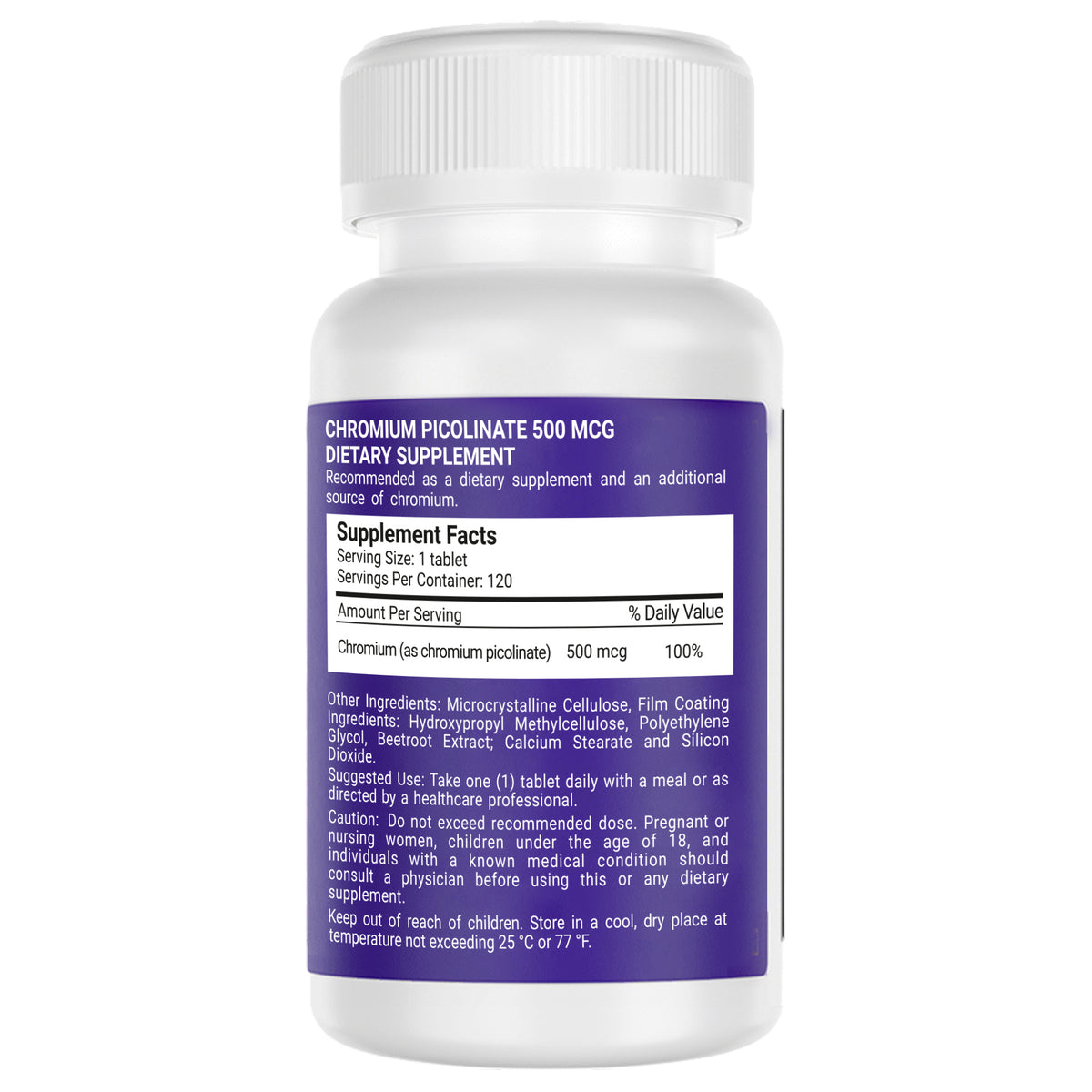 Evalar Chromium Picolinate 500 mcg – 120 Tablets