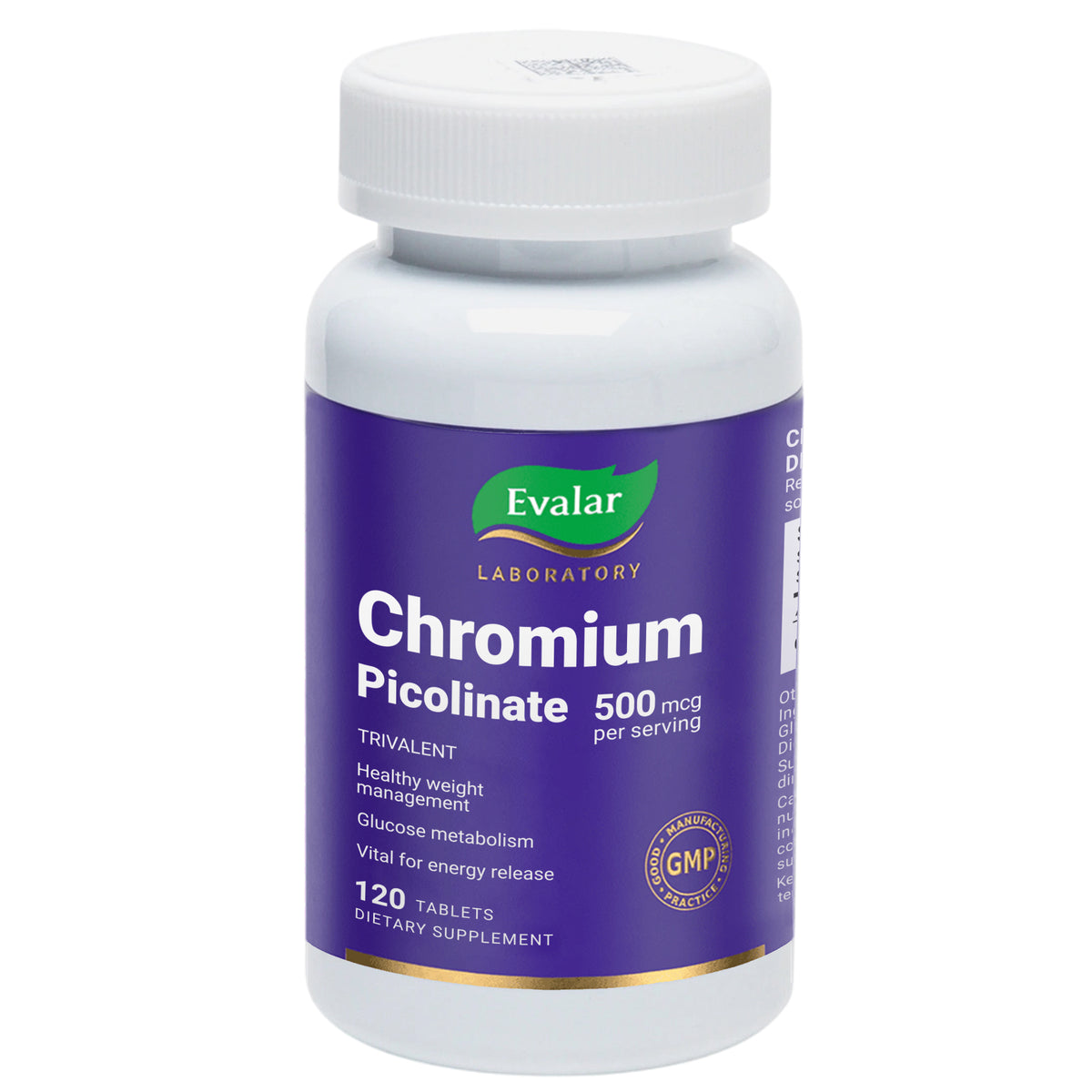 Evalar Chromium Picolinate 500 mcg – 120 Tablets