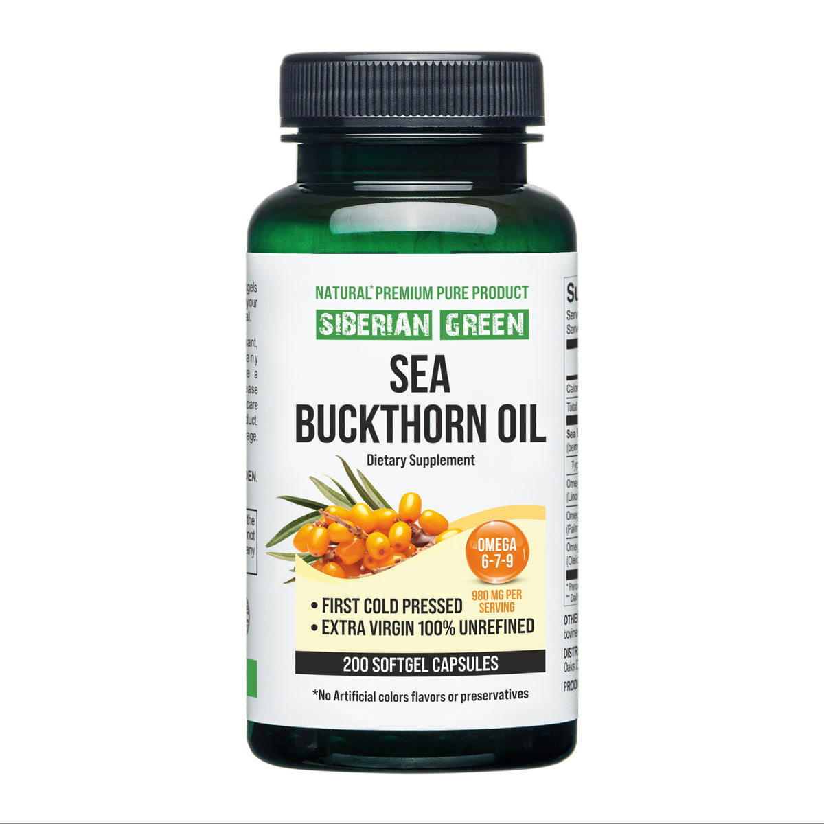 Pure Sea Buckthorn Oil Capsules – Max Potency for Optimal Health
