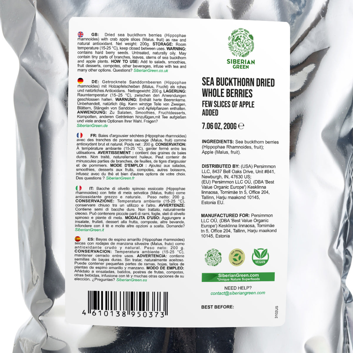 Semillas enteras de escaramujos siberianos secos 1 kg (2,2 libras) - Té de hierbas de escaramujos directamente de Siberia, montañas de Altai y Taiga