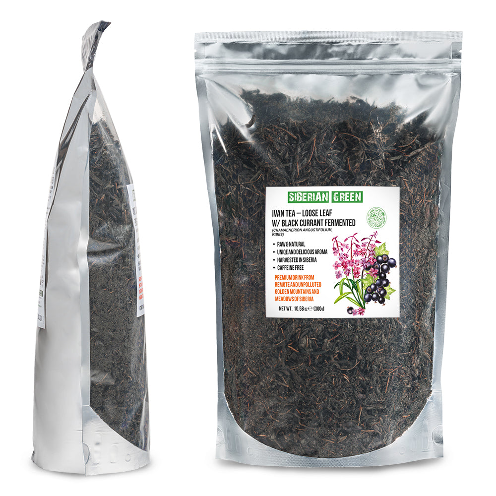 Siberian Green Fermented Ivan Tea with Black Currant Leaves – 300g