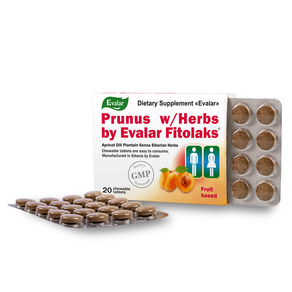 Prunus with Herbs by Evalar Fitolaks 20 Tabs