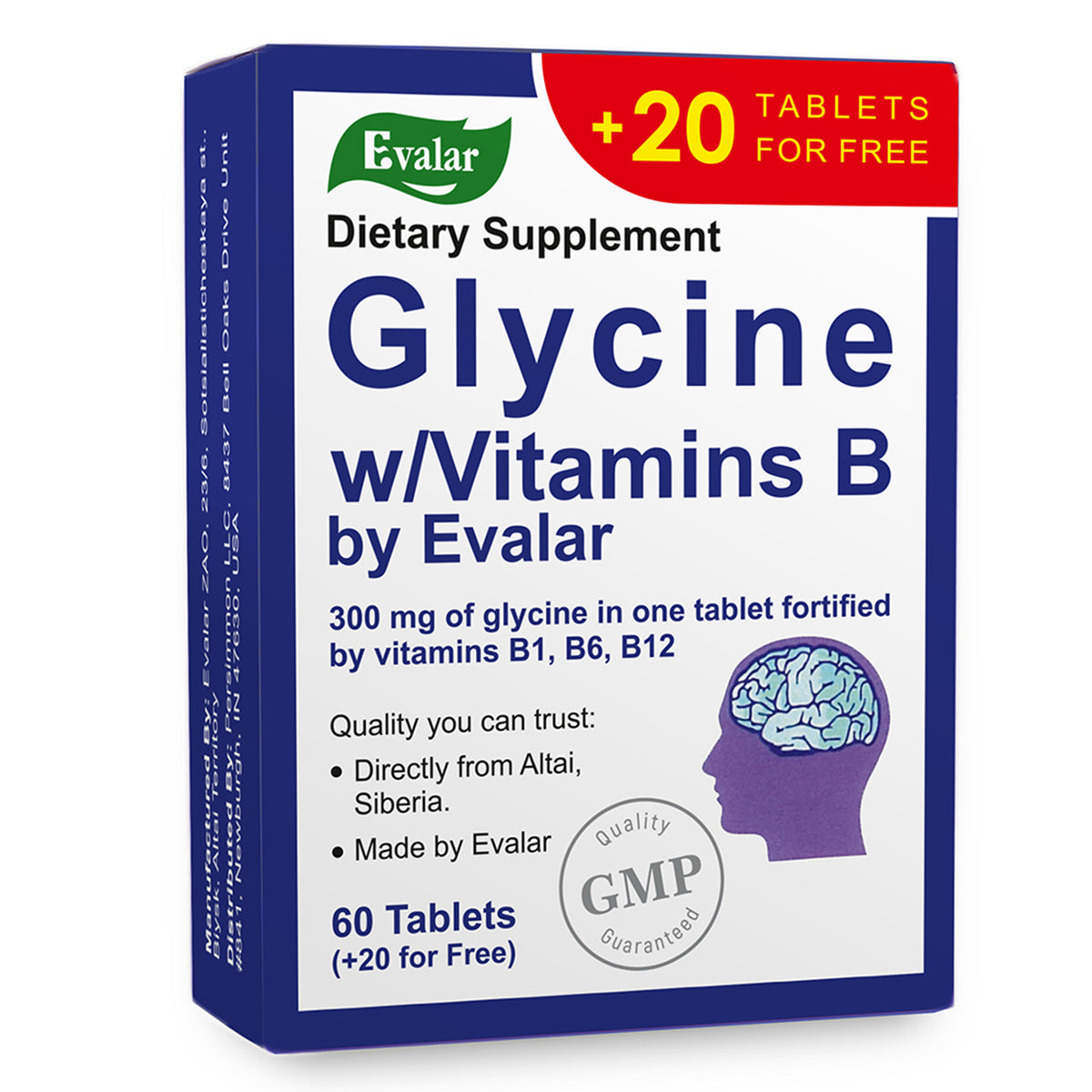 Glycine Forte Evalar 60 Tabs
