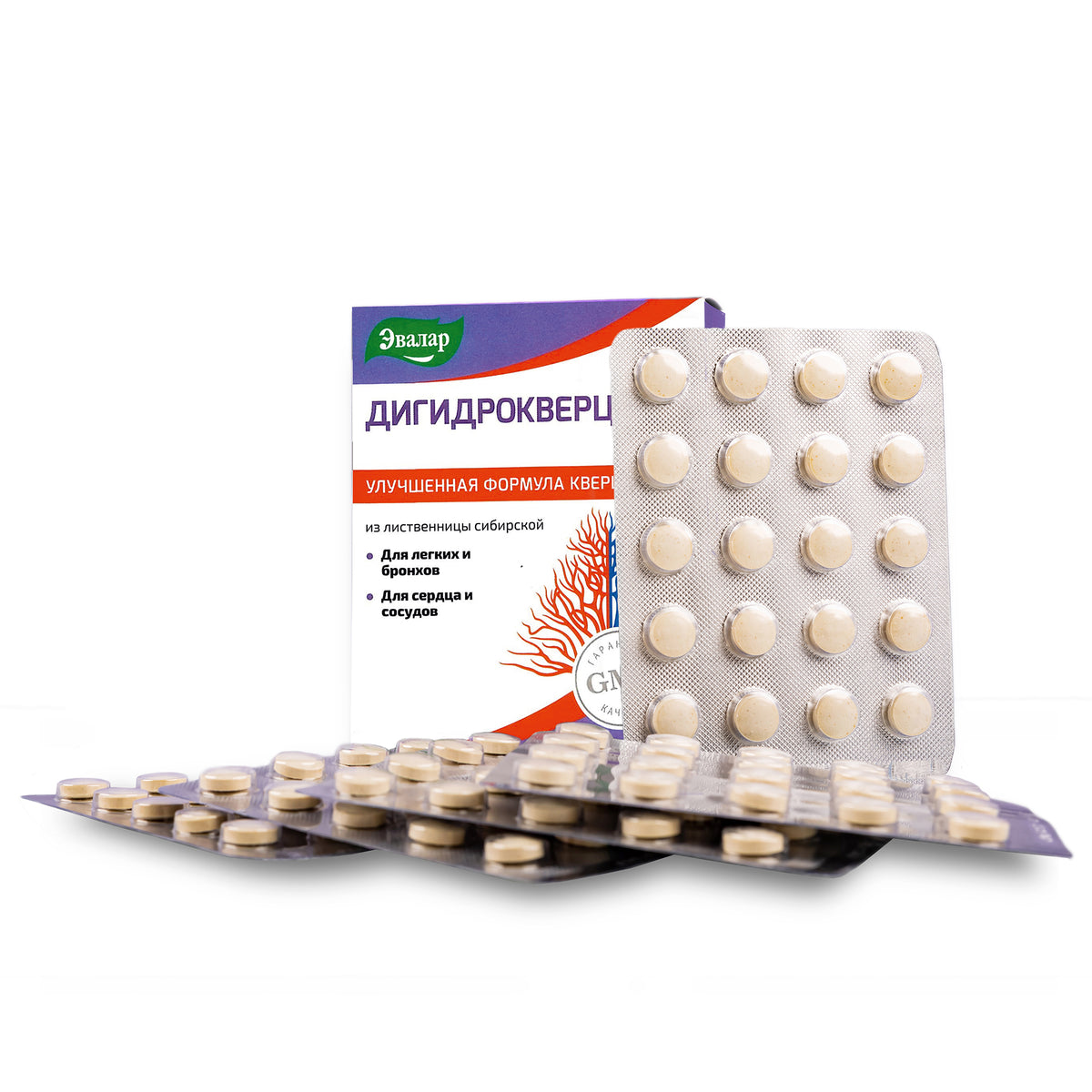 Siberian Pine Larch by Evalar Dihydro Quercetin 100 Tabs