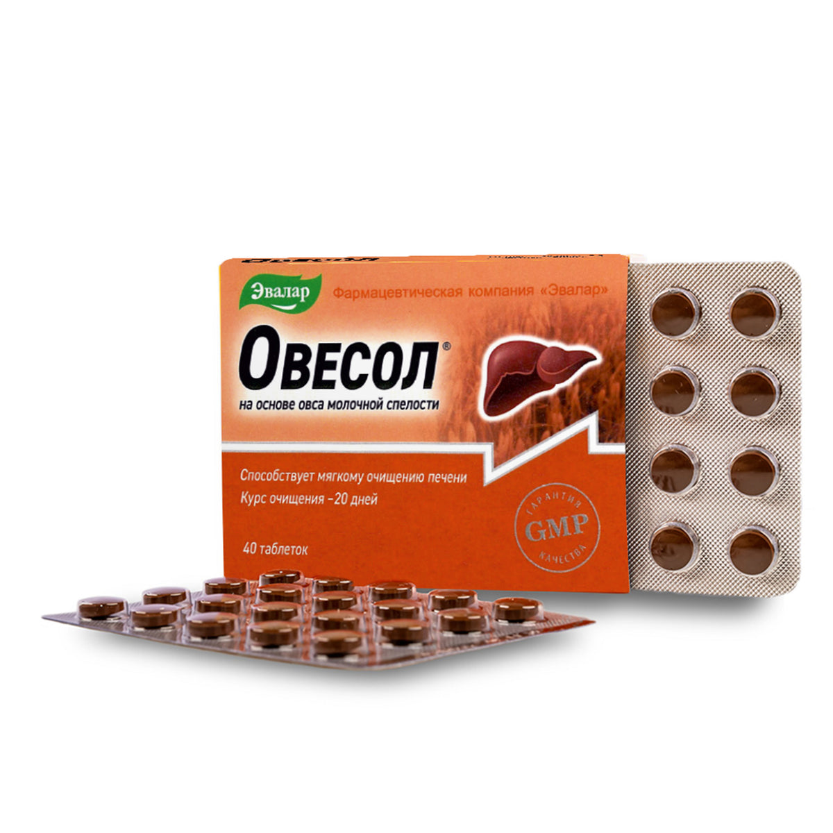 Oat Extract with Herbs by Evalar Ovesol 40 Tabs