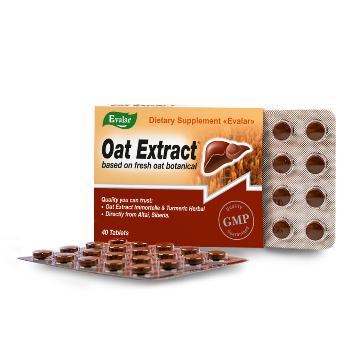 Oat Extract with Herbs by Evalar Ovesol 40 Tabs