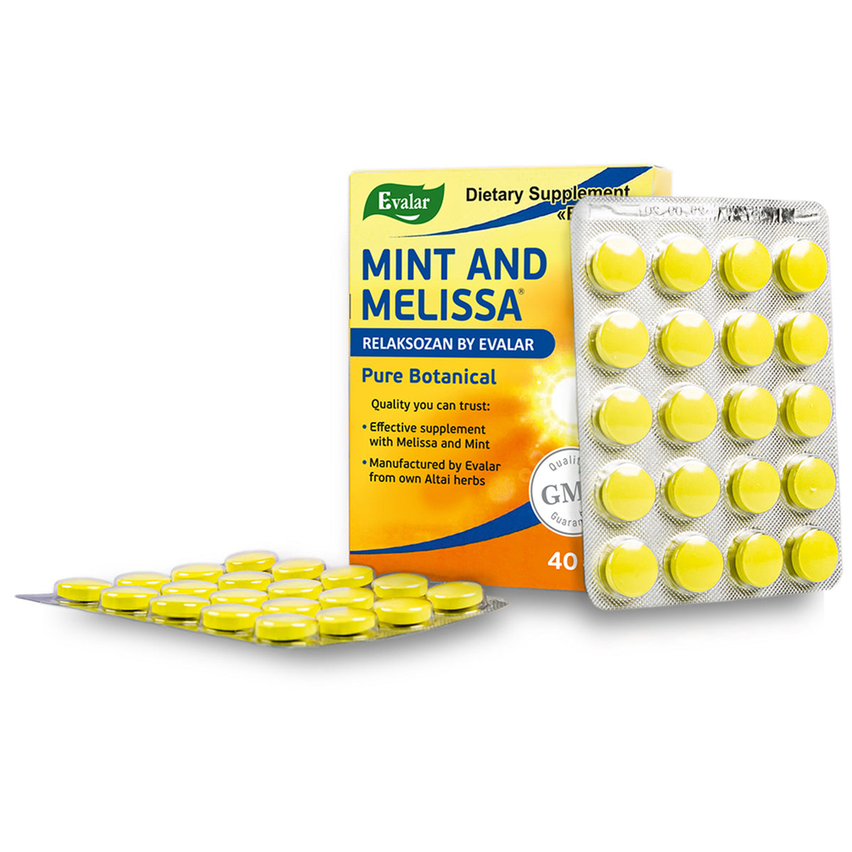 Mint Melissa Herbs by Evalar 40 Tabs