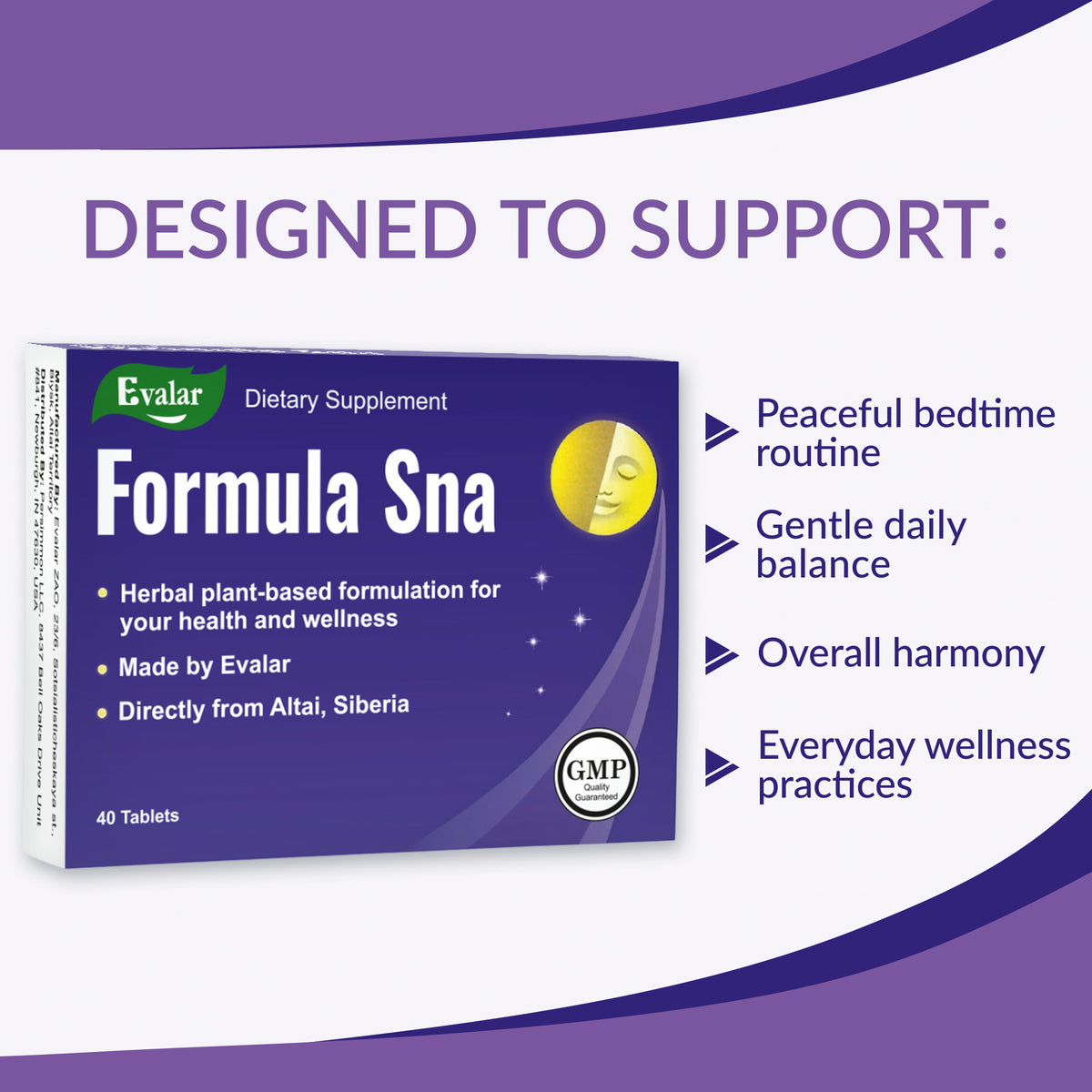 Siberian Herbs Vitamins by Evalar Formula 40 Tabs