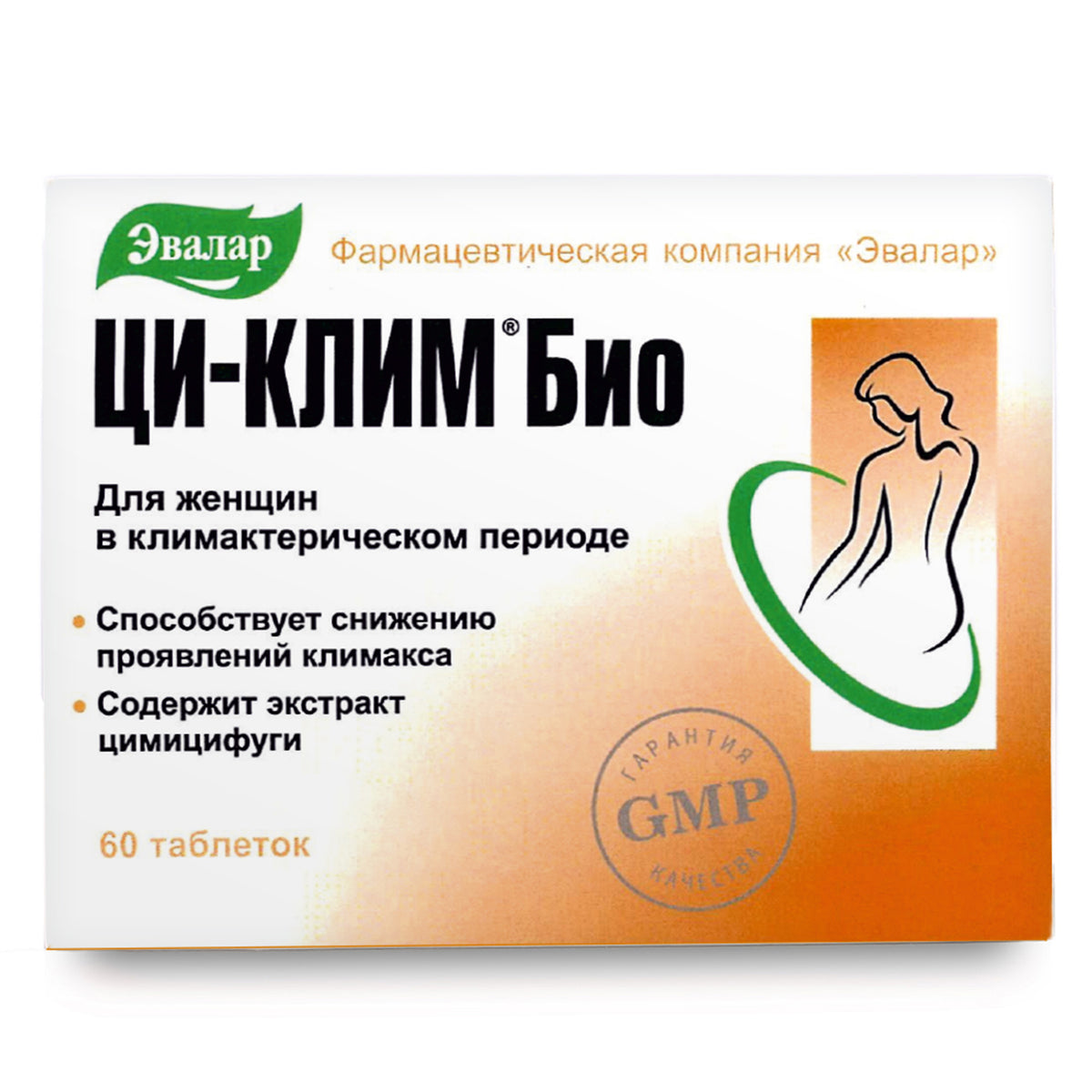 Black Cohosh Herbal Extract by Evalar Ci-Klim 60 Tabs