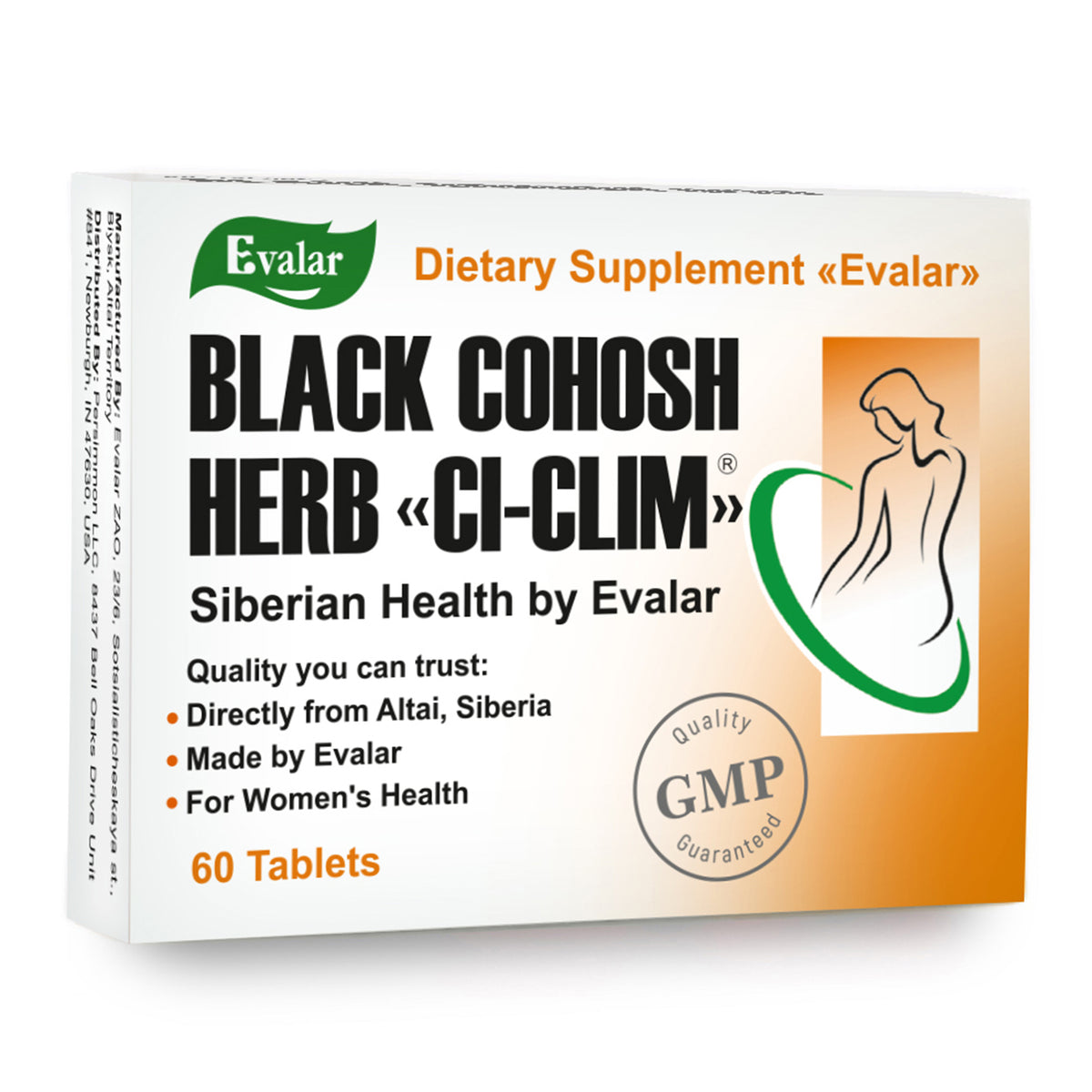 Black Cohosh Herbal Extract by Evalar Ci-Klim 60 Tabs