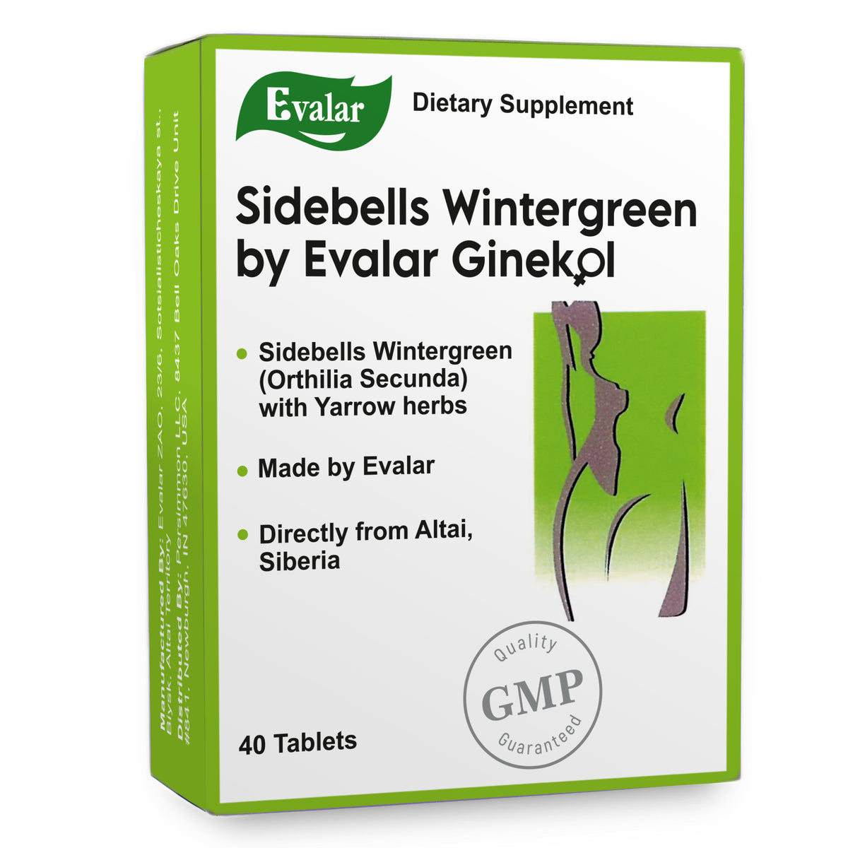 Orthilia Secunda Sidebells Wintergreen Yarrow by Evalar 40 Tabs