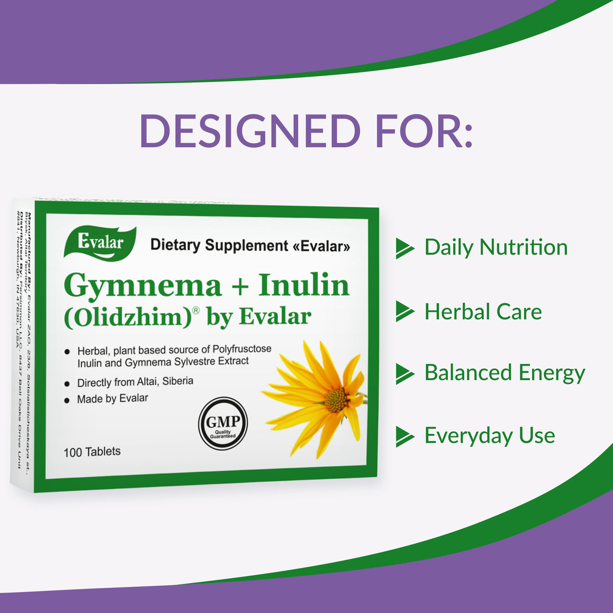 Gymnema Sylvestre with Herbs by Evalar 100 Tabs