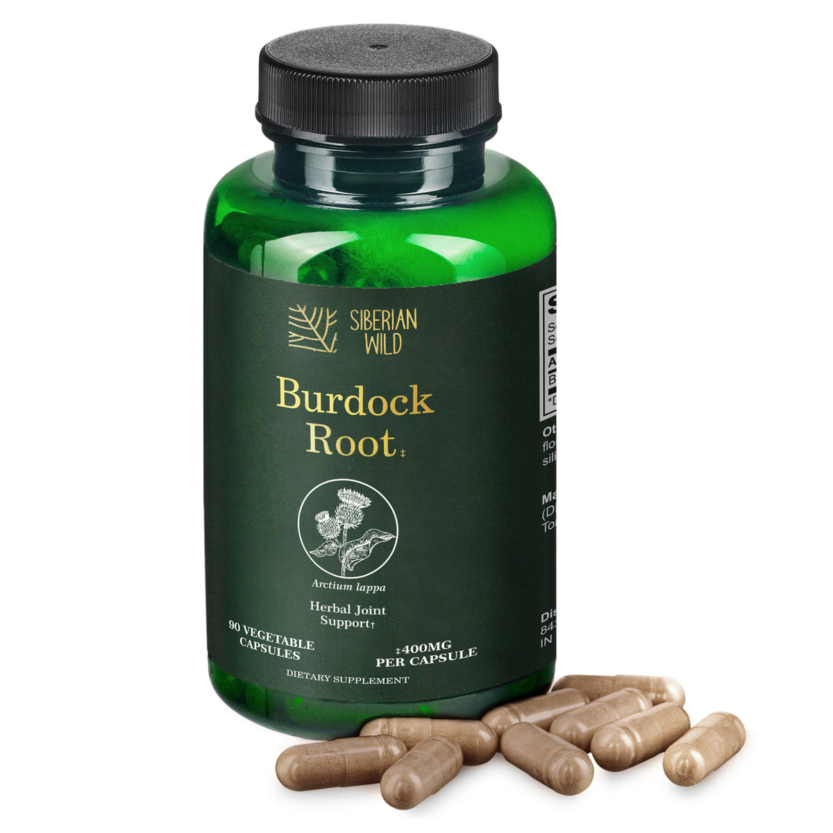 Siberian Wild Burdock Root Capsules – 1200mg