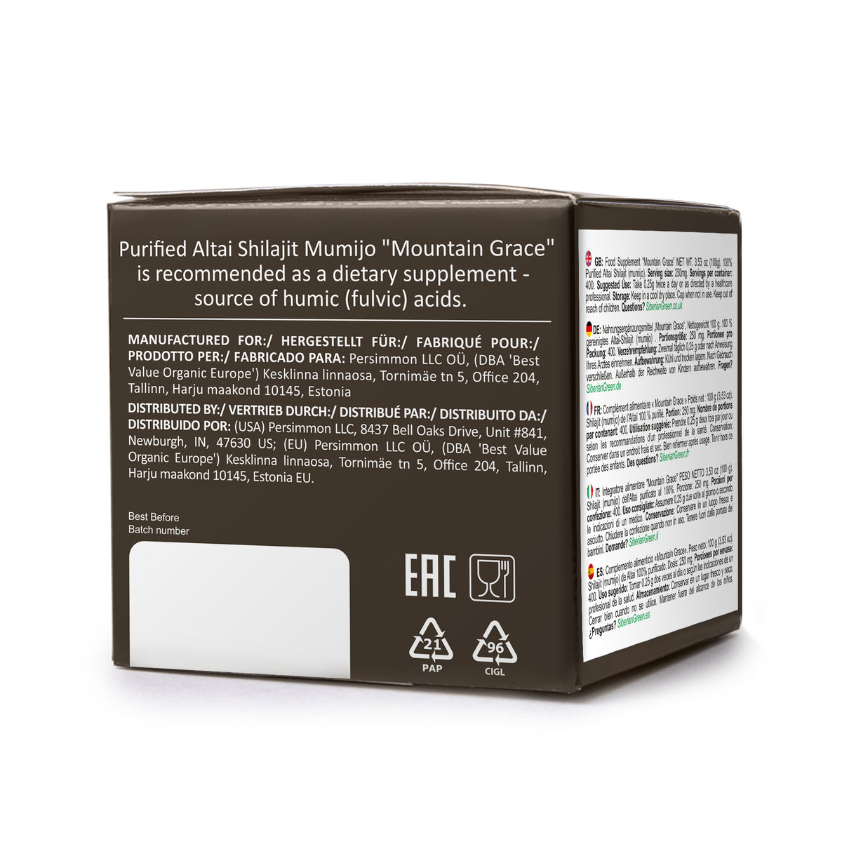 Siberian Shilajit Altai Mumijo Resin | Sibirska Mountain Grace 100g (Sachera-Med)