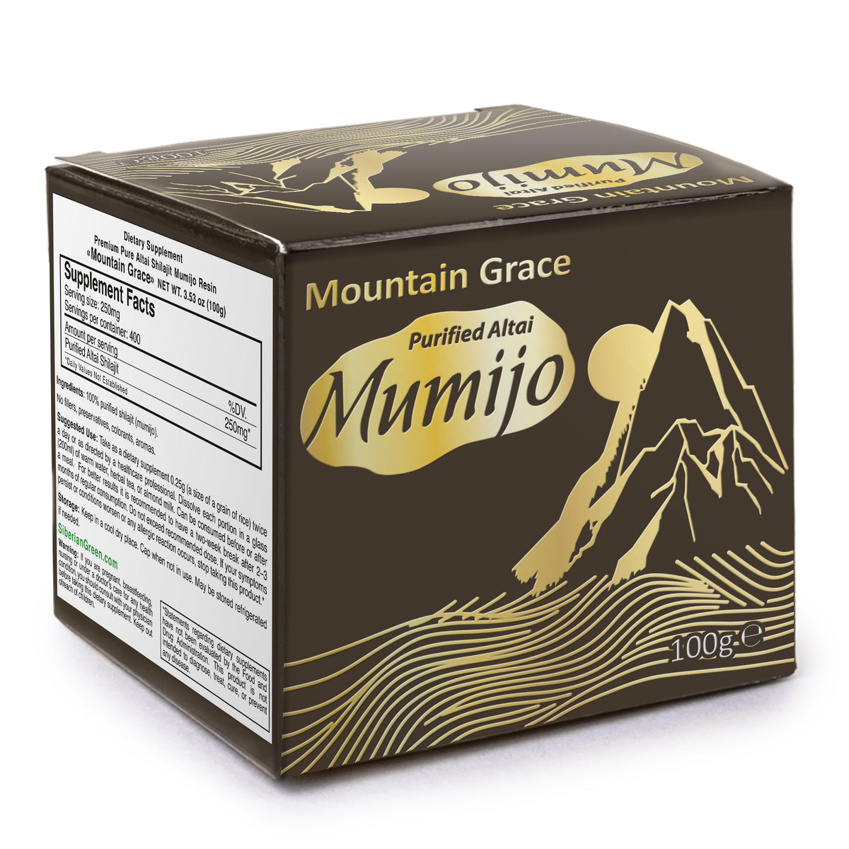 Siberian Shilajit Altai Mumijo Resin | Sibirska Mountain Grace 100g (Sachera-Med)
